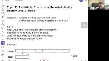 P5 Math : Part-Whole, Comparison, Repeated Identity