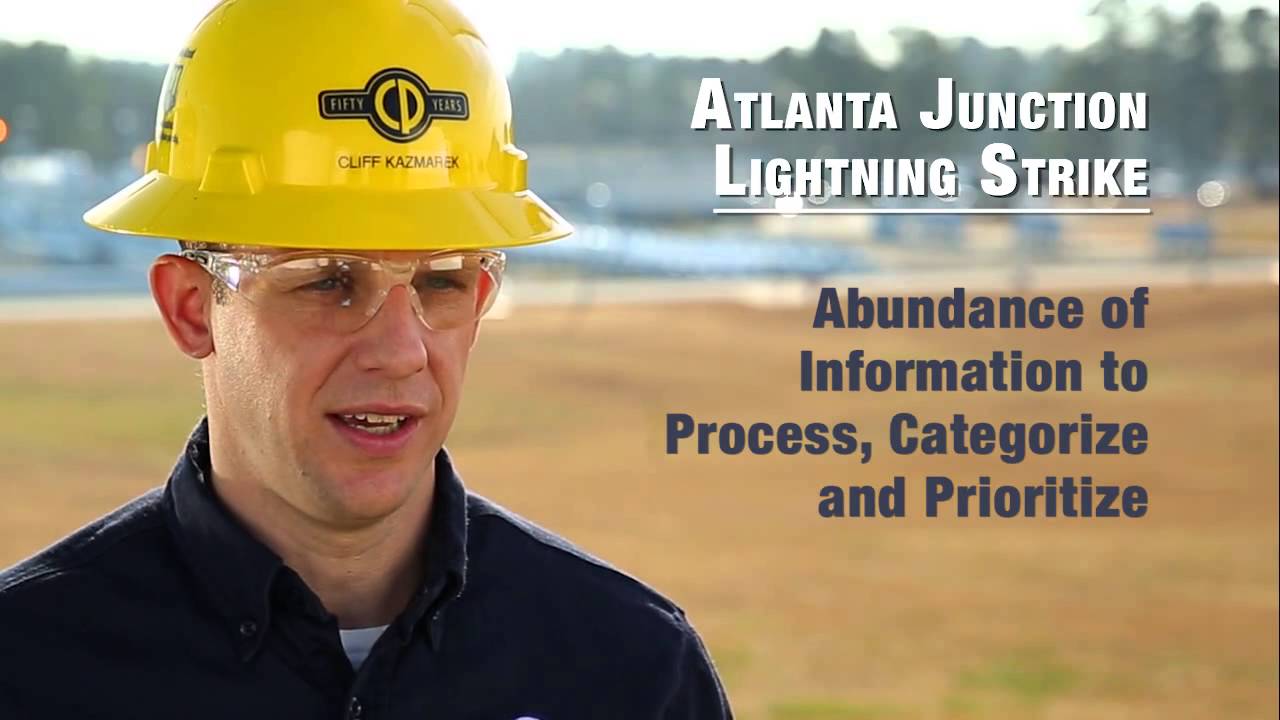 Lightning Strike at Atlanta Junction - YouTube