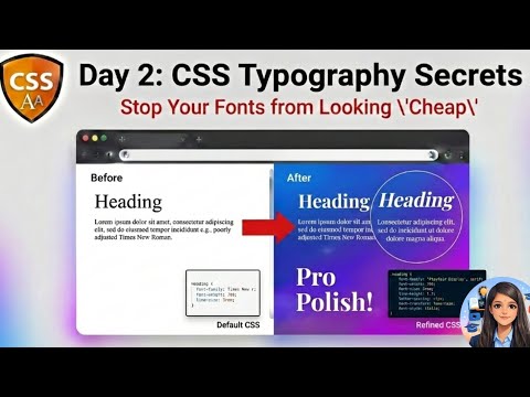 Day 2 : Why Your Fonts Look "Cheap" (Mastering Typography)🚀 