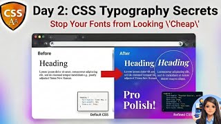 Day 2 : Why Your Fonts Look Cheap (Mastering Typography)🚀 
