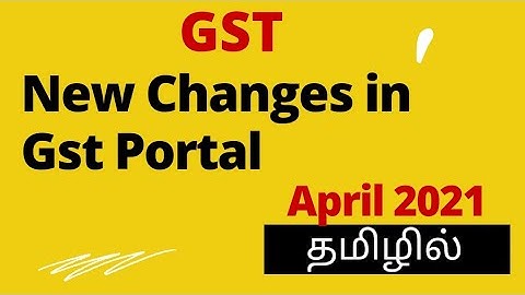 New Changes in GST Portal in Tamil | IFF & QRMP | Gst calendar Hsn Error(2021)
