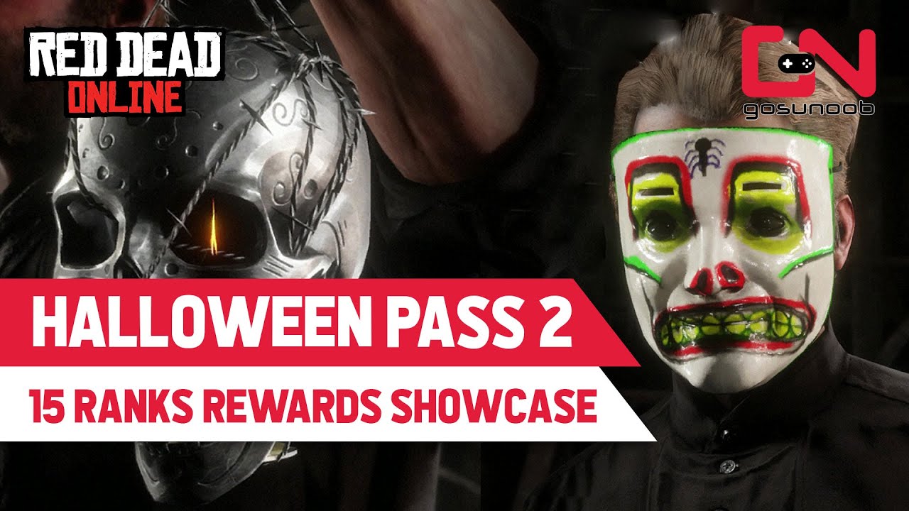 RDR2 Online Halloween Pass 2 Rewards Showcase of 15 Ranks YouTube