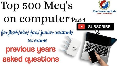 Top 500 MCQ on computer (part 1) || JKSSB||Vlw|| FAA|| ssc cgl chsl | jkpsc || By Wajahid Rather