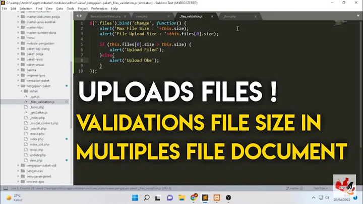 How to Upload Multiple Files in Yii with Validation File Size - @I'am JaGo