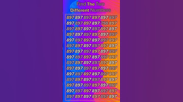Find 👉 "The Two Different Numbers" 🤔 #brainteasers #fun #puzzle #shortsgame #games
