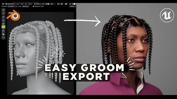BLENDER to UNREAL ENGINE groom Export | JESSICAJAMESSTUDIO