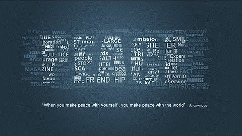 PEACE Typography Wallpaper In Photoshop CS6, CS5 | Typography Photoshop Tutorial