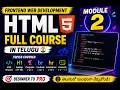 HTML Module 2 in Telugu 🔥 Basic Tags & Structure