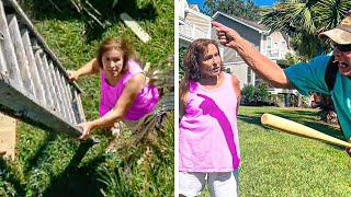 Karen Tries Trespassing Neighbors House Then Gets INSTANT KARMA!