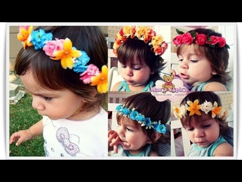 Tiara de Flores - Arcos Pra Cabelo ( DIY Faça você Mesma ) - thptnganamst.edu.vn