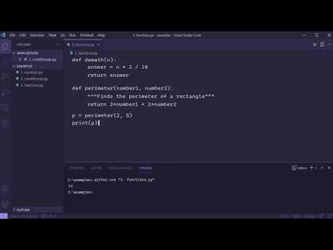 Python Programming - 8. Functions - YouTube