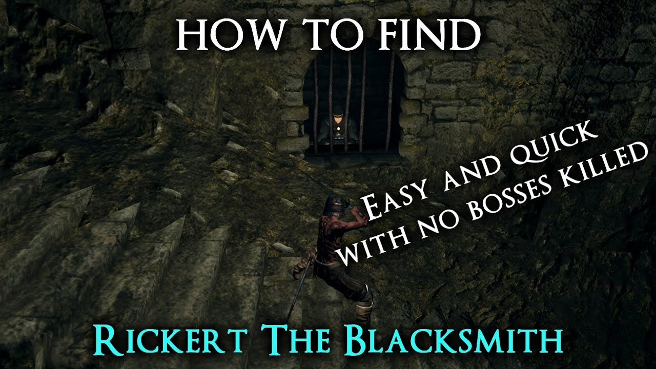 Rickert Of Vinheim Location From Firelink Shrine EARLIEST BLACKSMITH dark-souls-3-unbreakable-patches-npc-location-additional-information