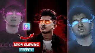 Neon glowing eye/smoke effect picsart tutorial - Visual neon effect in picsart hindi steps by step screenshot 4