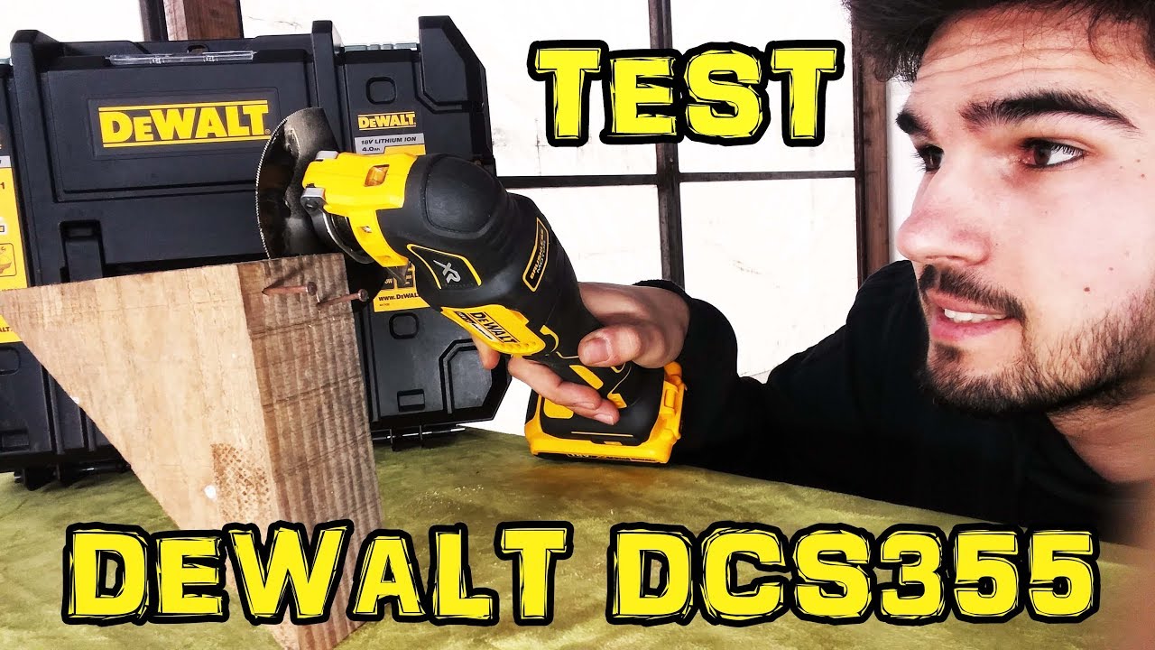 TEST OUTIL MULTIFONCTIONS DEWALT DCS355 TEST MATERIEL