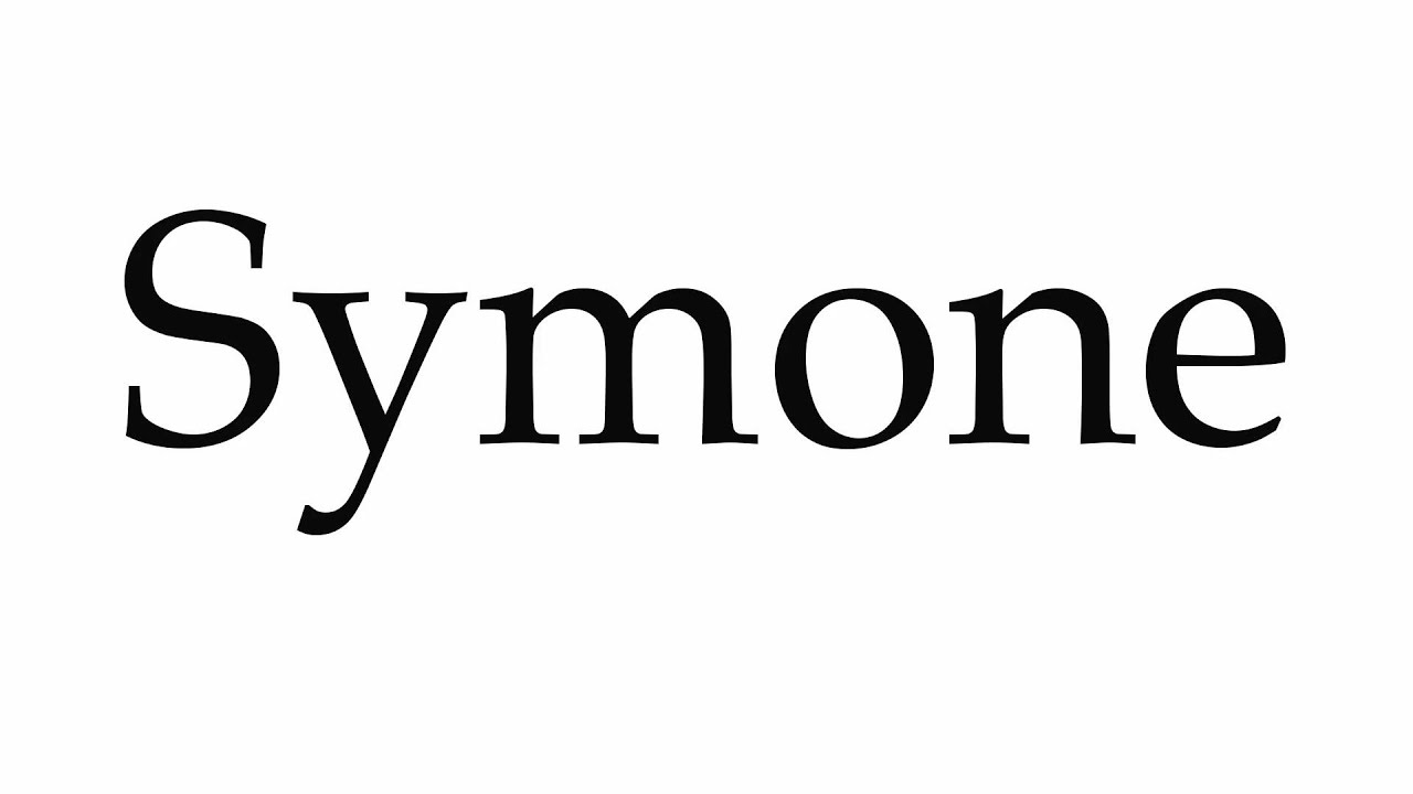 How to Pronounce Symone YouTube