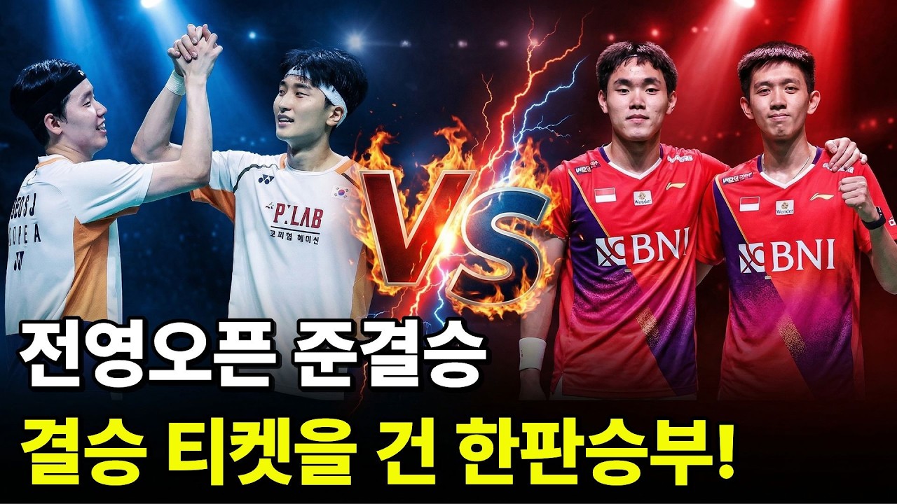 40년 만의 대기록 도전! 서승재,김원호 전영오픈 4강