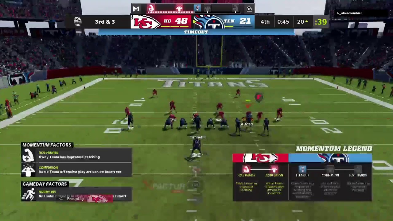 Madden 22 league Wit22 Chiefs at Titans - YouTube