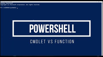 09 Powershell Baiscs in Telugu - CmdLet vs Function