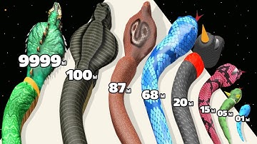 Snake Evolution Run 3D - Level Up Snake Max Level ASMR Gameplay PRO MOBILE GAME 🐍🐍🐍