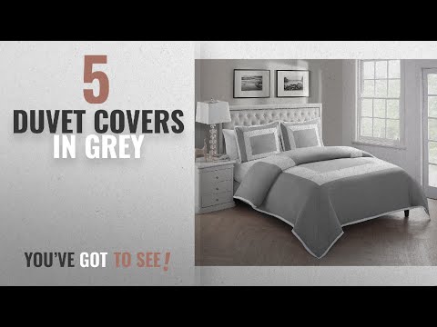 top-10-duvet-covers-in-grey-[2018]:-king-size-removable-duvet-cover-set-in-grey-embroidered-hotel