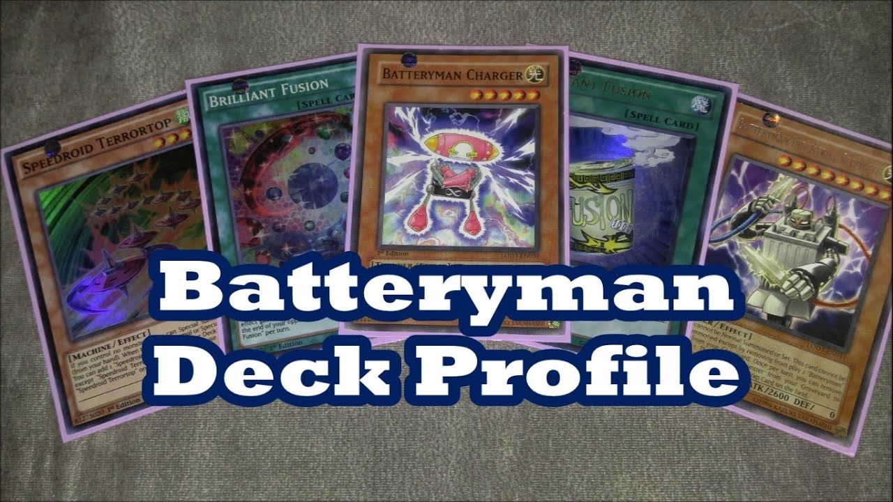 Yugioh Batteryman Deck Profile 2016 YouTube