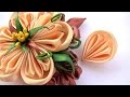 How to Make Flowers Petals Kanzashi, Как Сделать Лепестки Канзаши из Ленты 2 5 см