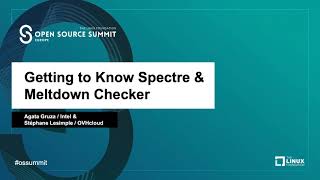 Getting to Know Spectre & Meltdown Checker - Stephane Lesimple & Agata Gruza screenshot 5
