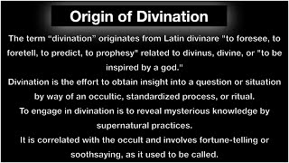 Divination and Jonathan Kleck