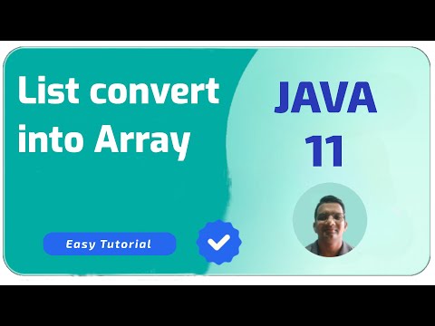 Java 11 List convert into Array | Java Programming