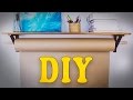 DIY Floating Shelves with craft paper / Интерьерная полка с крафт бумагой