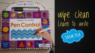 Wipe Clean | Learn to Write | Sneak Peek
