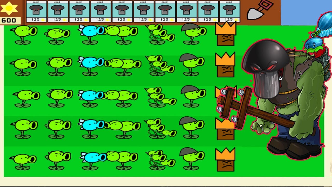 All Pea PvZ vs 999 Zomplants vs Dr Zomboss Mod Gameplay Plants vs ...