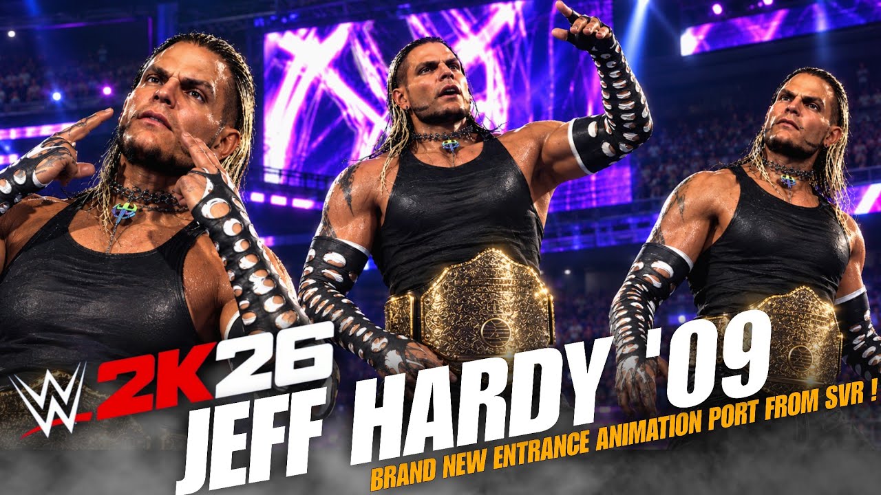 WWE 2K26 Jeff Hardy '09 Brand New Entrance Animation Ported From