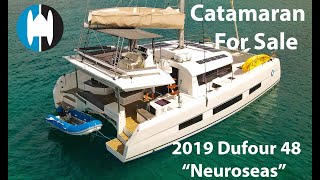 Catamaran For Sale | 'Neuroseas' a 2019 Dufour 48 | Walkthrough with Howard Clarke in Grenada