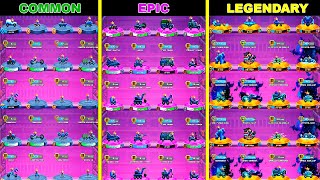 COMMON vs EPIC vs LEGENDARY in Drive Ahead | All Cars Max Level screenshot 1