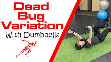 Dead Bug With Dumbbells Variation
