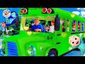 Wheels on the Bus Go Round and Round all through the town 🎶 | Nursery Kids Rhyme FUN!
