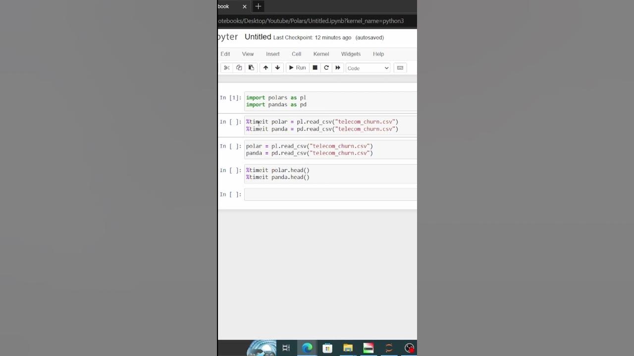 This Python library is 10X faster than pandas #python #ai #coding # ...