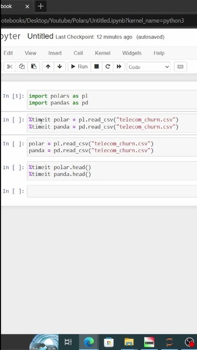 This Python library is 10X faster than pandas #python #ai #coding # ...