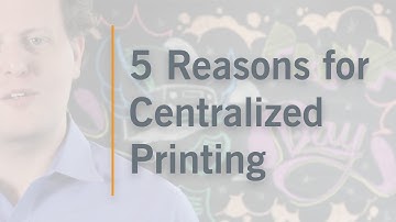 5 Reasons for Centralized Print Management as a Service