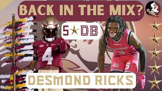 FIVE STAR DB Desmond Ricks Visiting FSU Football