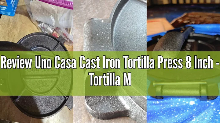 Review Uno Casa Cast Iron Tortilla Press 8 Inch - Tortilla Maker Press, Pre-Seasoned Roti Maker with