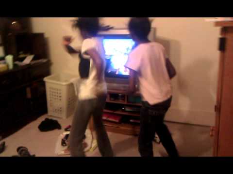 The twins dancing together
