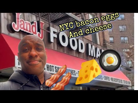 NYC BACON EGG AND CHEESE FROM SPANISH HARLEM BODEGA JANDJ FOOD MART HARLEM manhattan Brooklyn