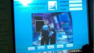 The KINECT Green Screen in action