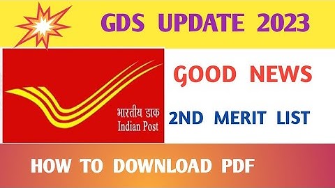 gds result 2023 ! gds 2nd merit list 2023 ! gds update 2023 ! gds cycle 6!  gds!