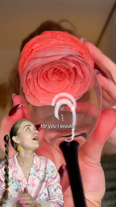 rose 🌹 made of cotton pads #rose #diy #lifehack #hacks