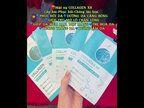 MẶT NẠ COLAGEN X8 trẻ hoá căng bóng cấp ẩm cấp tốc