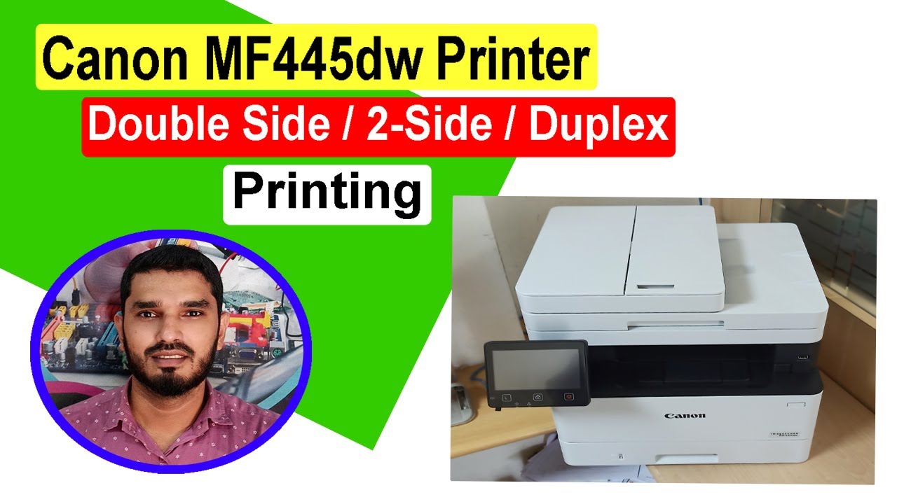 Canon MF445dw Printer Double Side Printing II How To 2Side/Duplex