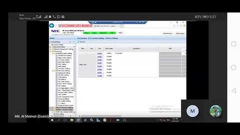 how to create NMS & DCN on NEC link.